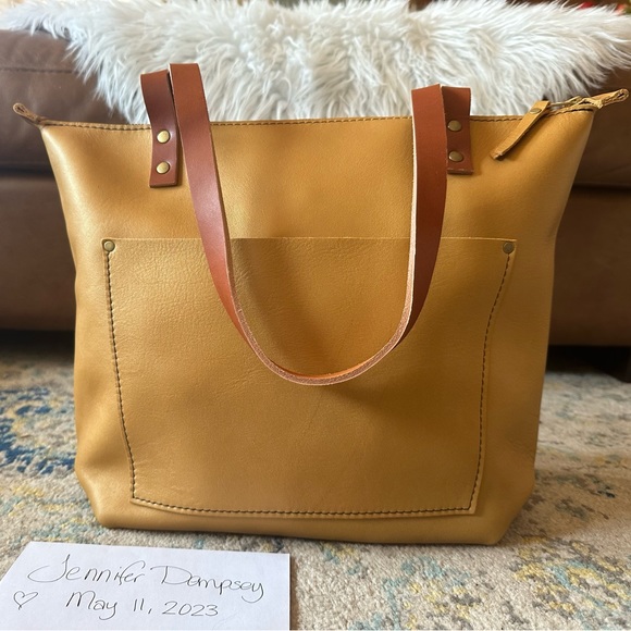 Portland Leather Handbags - NEW 🦄 PLG Honeycomb Medium Zip Tote 🦄